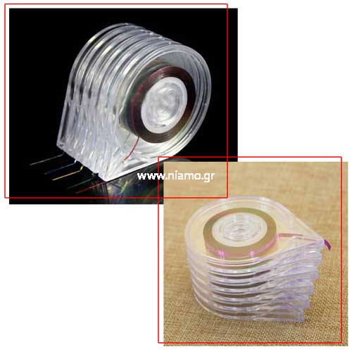 Θήκες Διακοσμητικής Ταινίας Για Νύχια 6 τεμαχίων