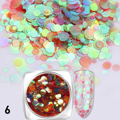 Πούλιες νυχιών Νο 6 Multisize