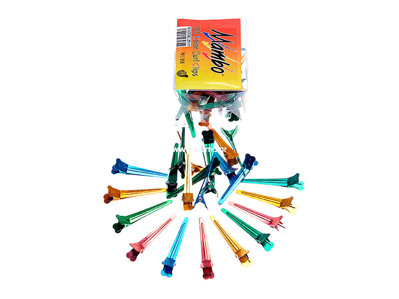 Κλίπς Μεταλικά Διάφορα Χρώματα 120τεμ