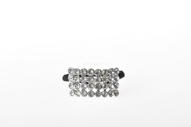 Κοκκαλάκια Με Στρας Και Λάστιχο 