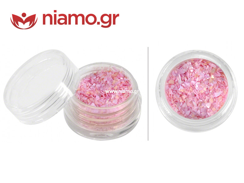 Nail Art Διακοσμητικά Νυχιών Χρωματιστά Θραύσματα Φωτεινό Ροζ