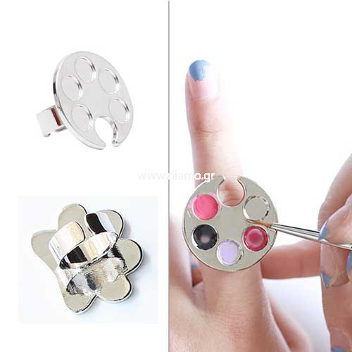 Παλέτα ανάμειξης χρωμάτων δαχτυλίδι