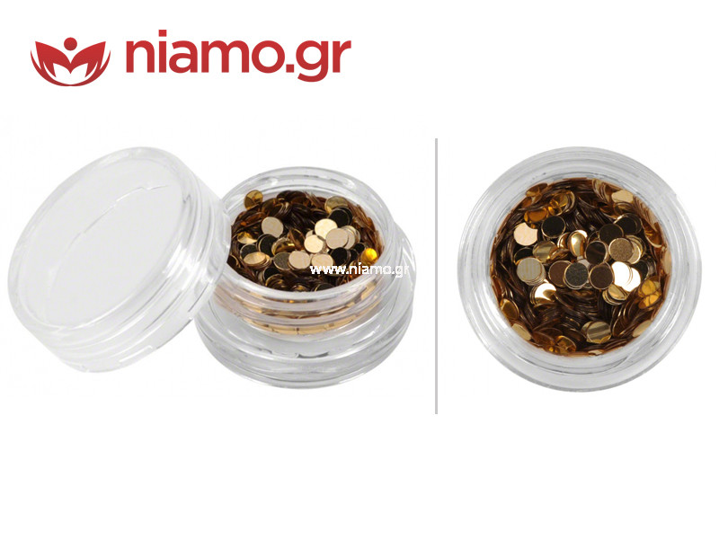 Nail Art Διακοσμητικά Νυχιών Πούλιες Χρυσό 