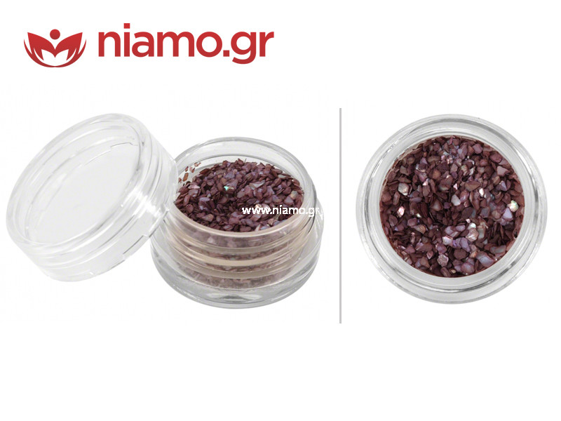 Nail Art Διακοσμητικά Νυχιών Χρωματιστά Θραύσματα Ανοιχτό Ανθρακί  