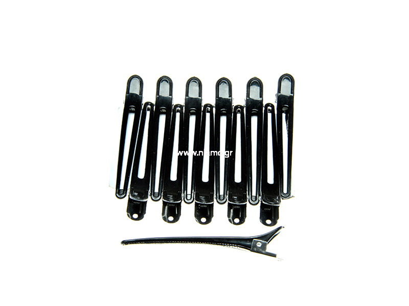 Κλίπς Πλαστικό Μαύρο 12τεμ