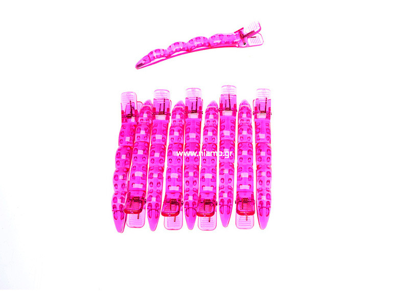 Κλίπς Μεγάλο Μέγεθος Χρώματος Λιλά 10τεμ