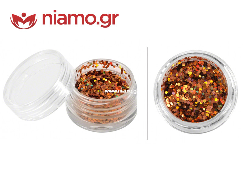 Nail Art Διακοσμητικά Χάλκινο Πορτοκαλί Πούλιες 