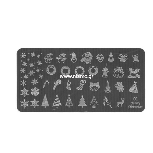 Stamping Plate Christmas 01