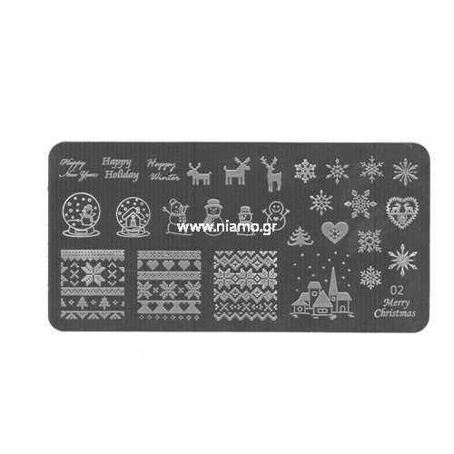 Stamping Plate Christmas 02