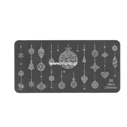 Stamping Plate Christmas 03