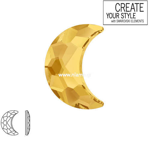 Swarovski Strass Metallic-Sunshine  2813 8.0X 5.5mm Moon