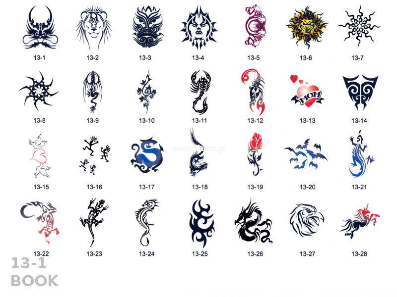 Σχέδια tattoo Σώματος BOOK 13