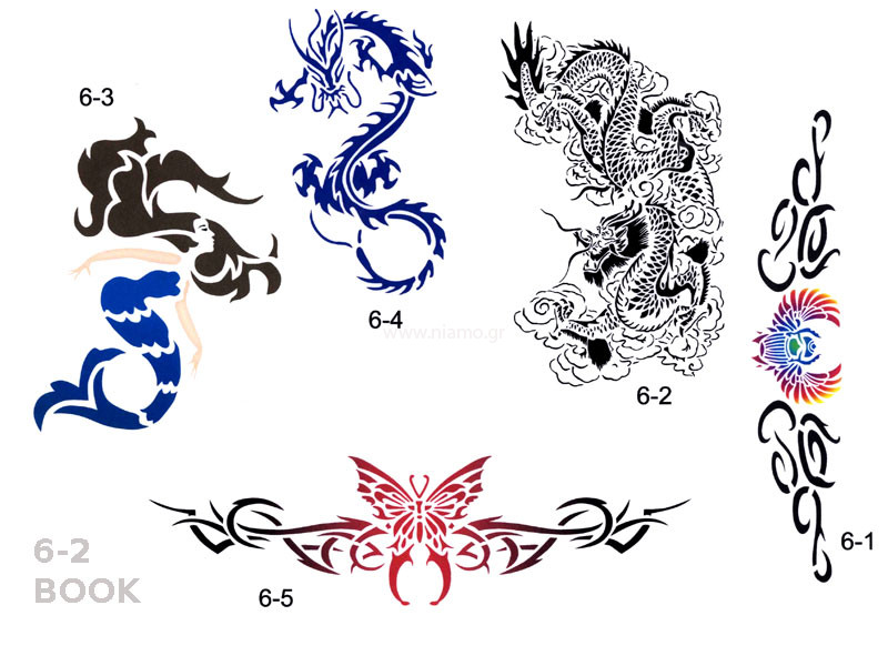 Σχέδια tattoo Σώματος BOOK  6