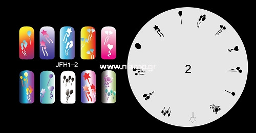 Nail Stencil Σχέδια Αερογράφου Νυχιών 