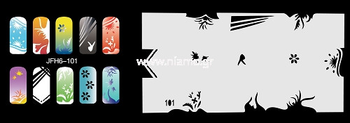 Nail Stencil Σχέδια Αερογράφου Νυχιών