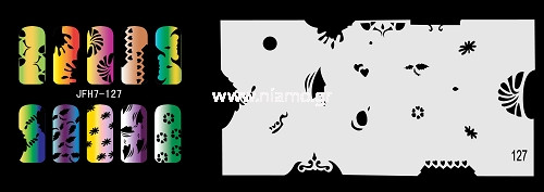 Nail Stencil Σχέδια Αερογράφου Νυχιών