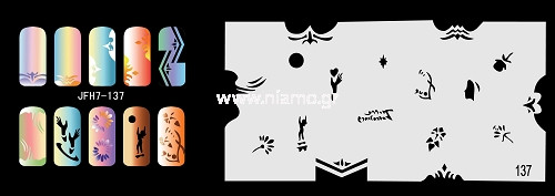 Nail Stencil Σχέδια Αερογράφου Νυχιών