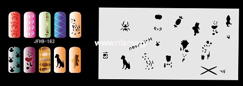 Nail Stencil Σχέδια Αερογράφου Νυχιών