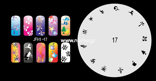 Nail Stencil Σχέδια Αερογράφου Νυχιών 