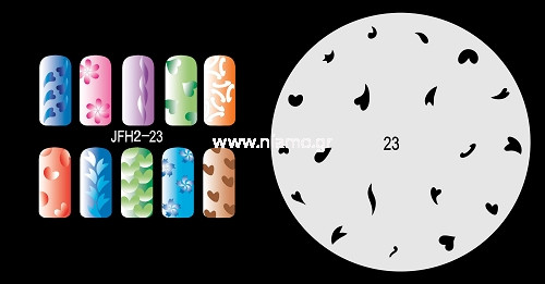 Nail Stencil Σχέδια Αερογράφου Νυχιών 