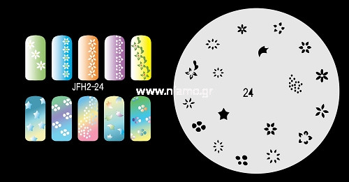 Nail Stencil Σχέδια Αερογράφου Νυχιών 