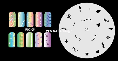 Nail Stencil Σχέδια Αερογράφου Νυχιών 