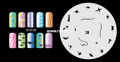 Nail Stencil Σχέδια Αερογράφου Νυχιών 