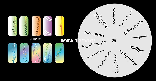 Nail Stencil Σχέδια Αερογράφου Νυχιών 