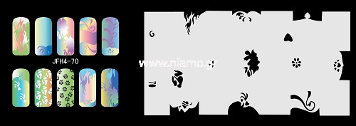 Nail Stencil Σχέδια Αερογράφου Νυχιών