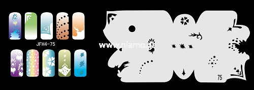 Nail Stencil Σχέδια Αερογράφου Νυχιών