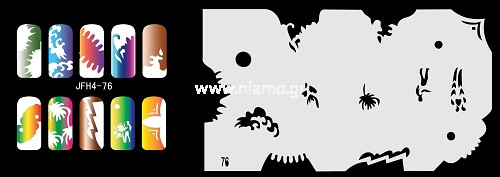 Nail Stencil Σχέδια Αερογράφου Νυχιών