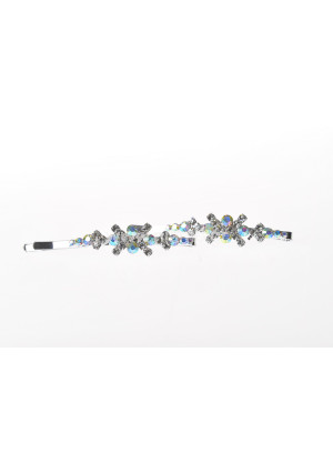 Τσιμπιδάκια Ζευγάρι Μεταλικά Με Στρας