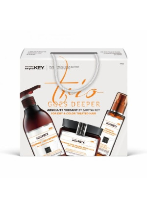 Saryna key Trio Goes Deeper Absolute Vibrant For Dry & Color Treated Hair Box