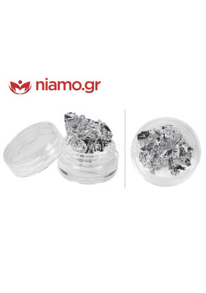 Nail Art Διακοσμητικά Νυχιών Foil Silver