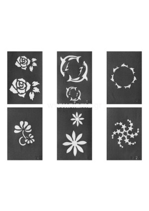 Glitter Tattoo Stencil Set 2