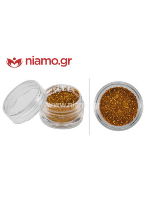 Nail Art Διακοσμητικά Νυχιών Glitter Πούδρα Χρυσό 