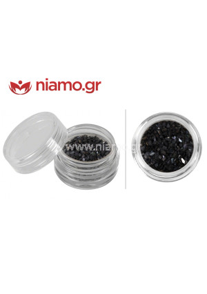 Nail Art Διακοσμητικά Νυχιών Χρωματιστά Θραύσματα Μαύρο