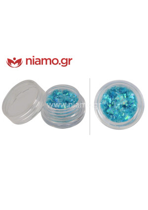 Nail Art Διακοσμητικά Νυχιών Νιφάδες Τυρκουάζ  