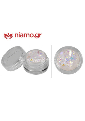 Nail Art Διακοσμητικά Νυχιών Νιφάδες Λευκό 