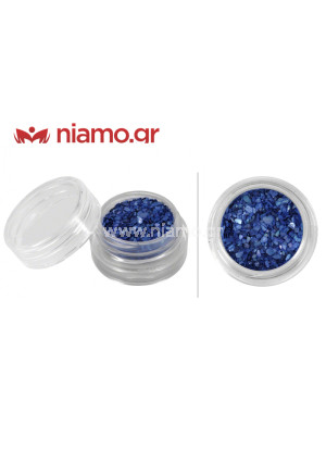 Nail Art Διακοσμητικά Νυχιών Χρωματιστά Θραύσματα Μπλέ Ρουά 