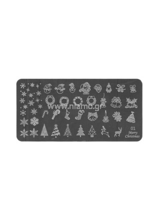 Stamping Plate Christmas 01