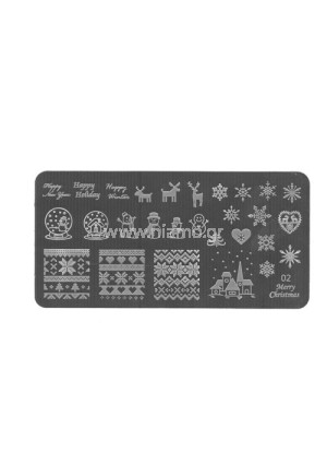 Stamping Plate Christmas 02