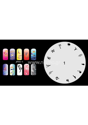 Nail Stencil Σχέδια Αερογράφου Νυχιών 