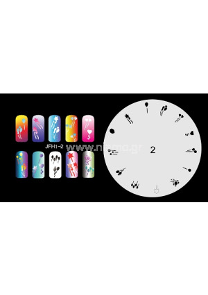 Nail Stencil Σχέδια Αερογράφου Νυχιών 