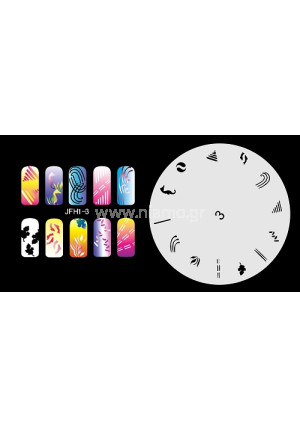 Nail Stencil Σχέδια Αερογράφου Νυχιών 