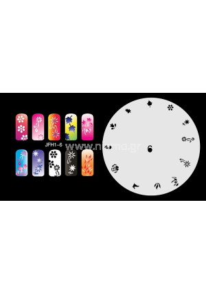 Nail Stencil Σχέδια Αερογράφου Νυχιών