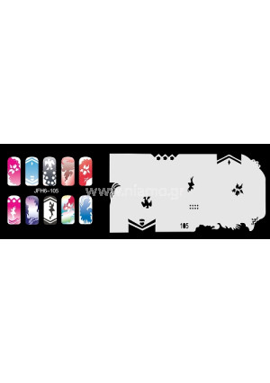 Nail Stencil Σχέδια Αερογράφου Νυχιών