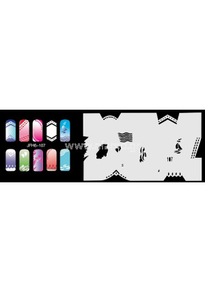 Nail Stencil Σχέδια Αερογράφου Νυχιών