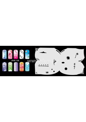 Nail Stencil Σχέδια Αερογράφου Νυχιών