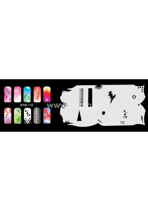 Nail Stencil Σχέδια Αερογράφου Νυχιών
